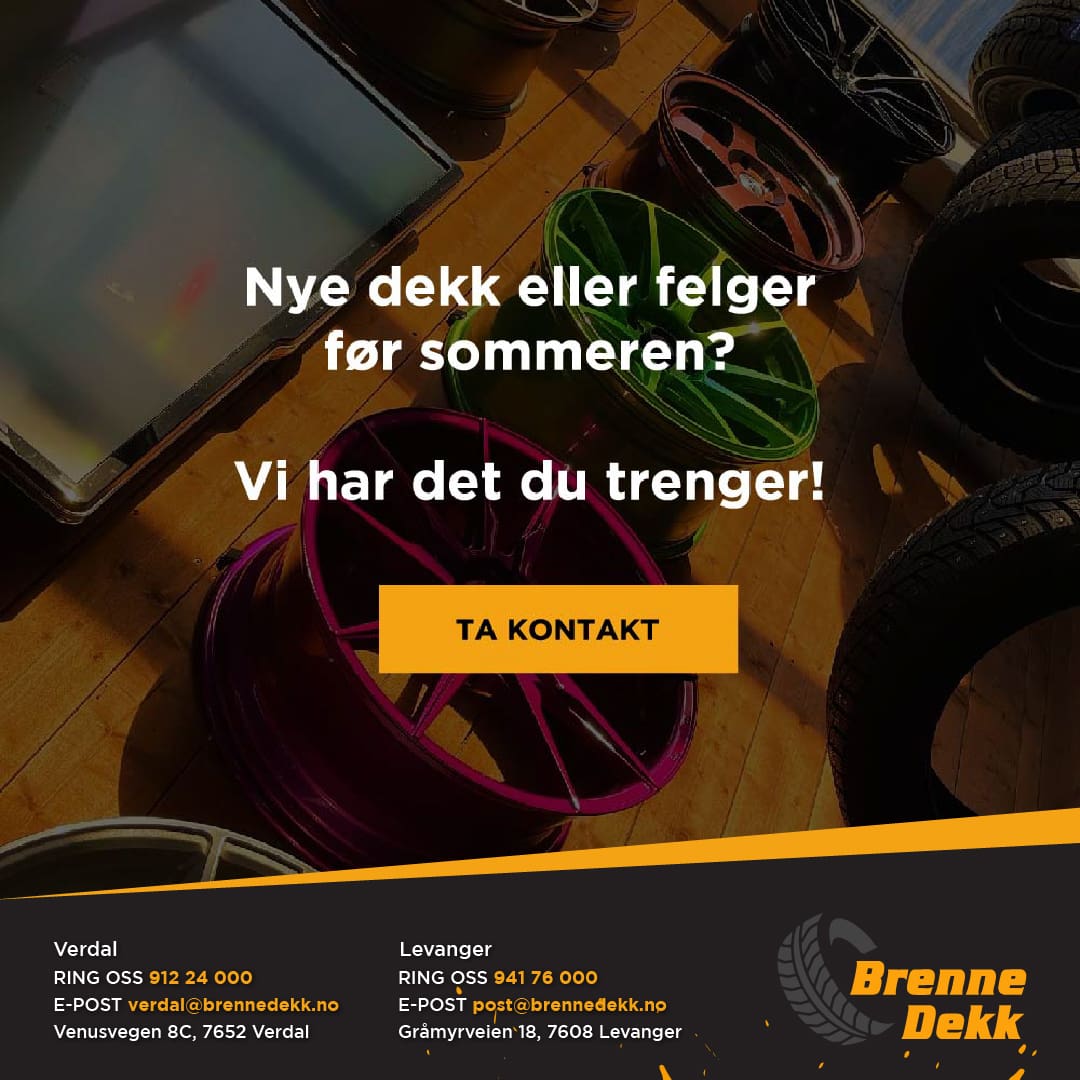 Vinterdekk, Levanger, Verdal, Steinkjer